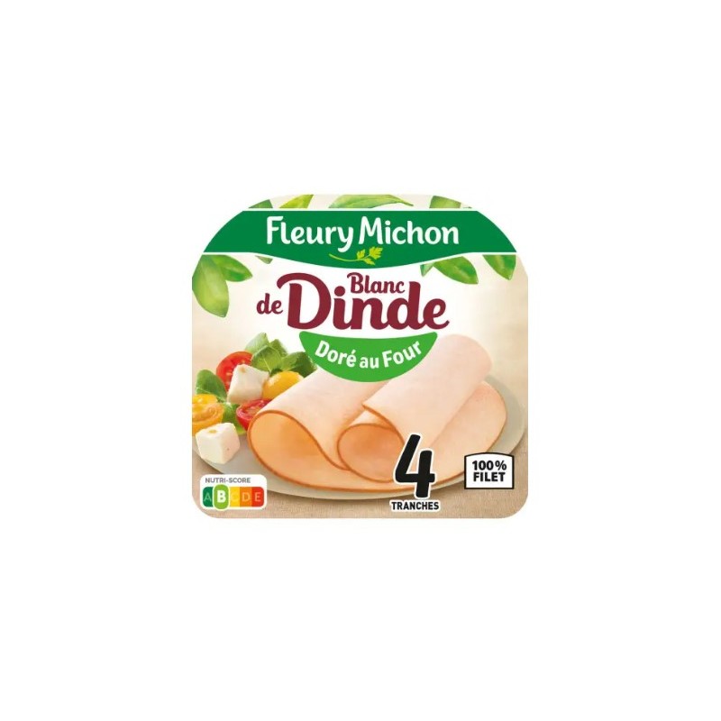 FLEURY MICHON Blanc de dinde doré au four - 160g