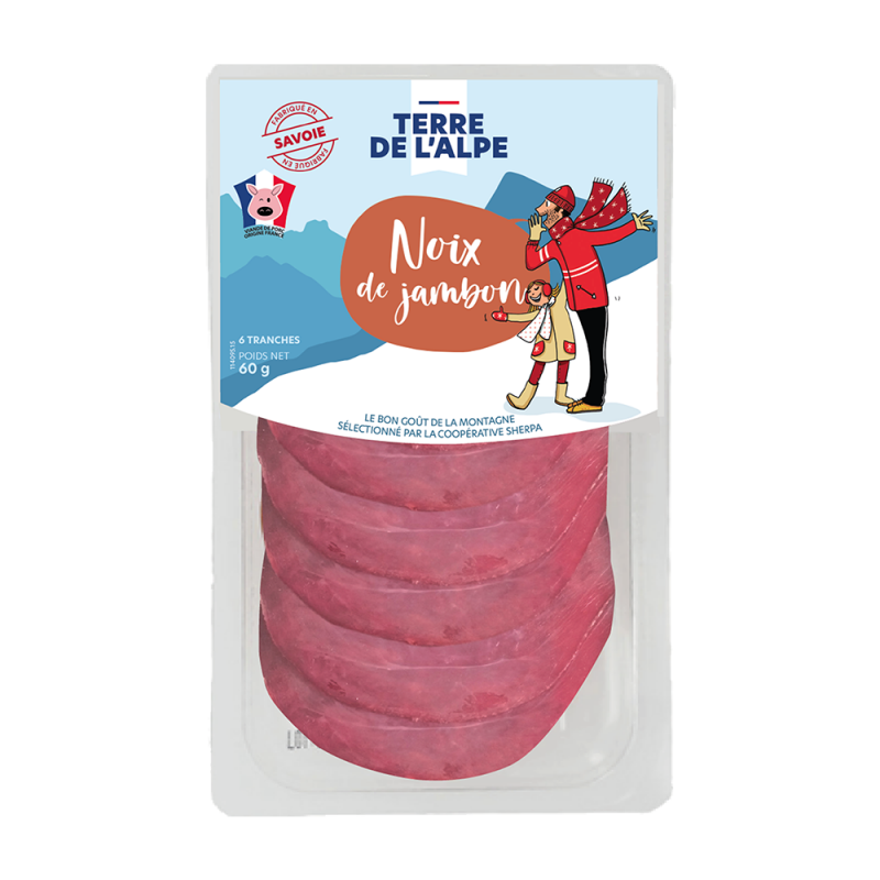 TERRE DE L'ALPE Noix de Jambon 6 tranches - 50g